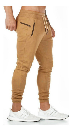 Pants Jogger Deportivo Casual Slim Fit Bolsas Cierre Moda