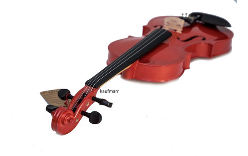 Imagen 3 de 5 de Violín 4/4 Acústico De Madera Real Con Estuche, Arco Y Brea