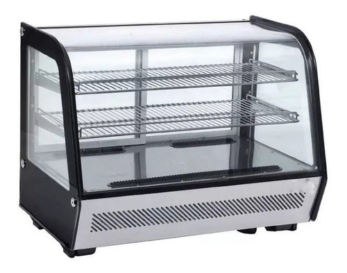 Vitrina Sobre Mostrador Refrigerada Kuma Cw-120 Vidrio Curvo