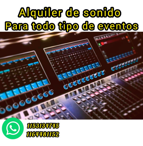 Alquiler De Sonido Para Todo Tipo De Eventos