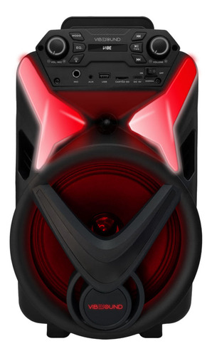 Caixa De Som Amplificada Vibe Sound V8. Power 340w Rms - Vs Cor Preto Potência De Saída Rms 340 W 127/220v