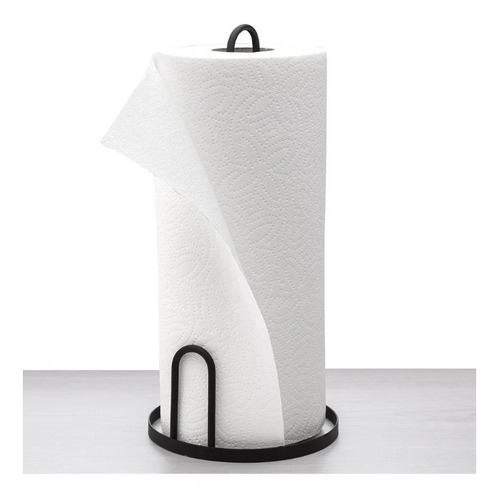 Porta Rollo Black Para Servitoallas De Cocina Betterware Color Negro