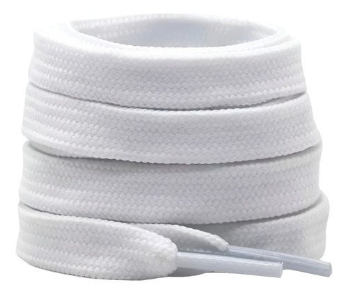 Cadarço Largo Bboy Fat Lace Grosso Branco Tenis Amarrar 1,20