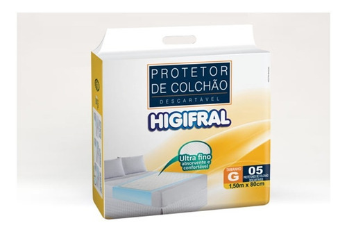 Protetor De Colchão Lençol Descartável Geriatrico Higifral G