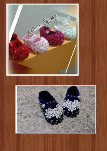 comprar Zapatos Tejidos Para Bebe Colección Perlas Precio 0_6 Meses