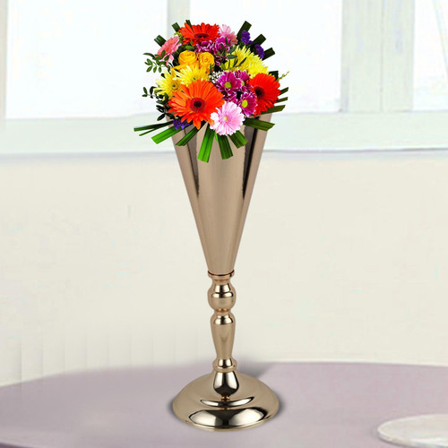 Centro De Mesa De Boda Maceta Dorada M Ht