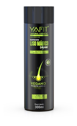 Imagem 1 de 1 de Shampoo Detox Liso Mágico Vegano Yafit Cosméticos