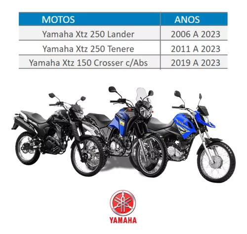 Yamaha Crosser 150 2019 ganha freio ABS e disco na traseira