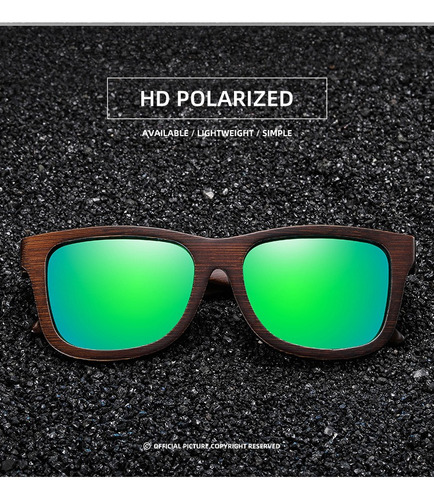 Gafas De Sol Polarizadas De Madera De Bambú Natural Uv400
