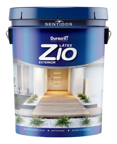 Pintura Látex Exterior Zio 10 Lts Antihongo Lavable