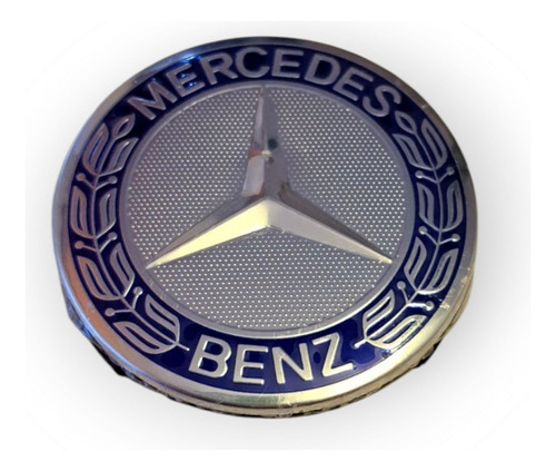 Kit X4 Centros De Llanta Mercedes Benz Laureles, 75 Mm Azul