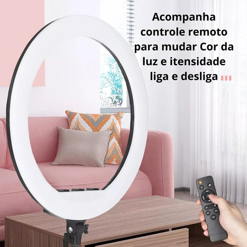 Ringlinght Profissional Grande High Light + Tripé 2.1m