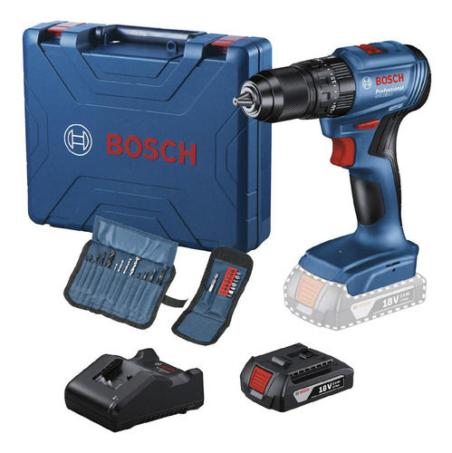 Rotomartillo 1/2" Bosch GSB 185-LI 18V 1 batería y maletín Color Azul Frecuencia 0-500 / 1,900