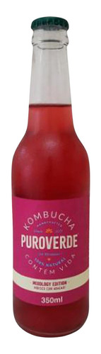 Kombucha Puro Verde - Hibisco Com Abacaxi 350ml