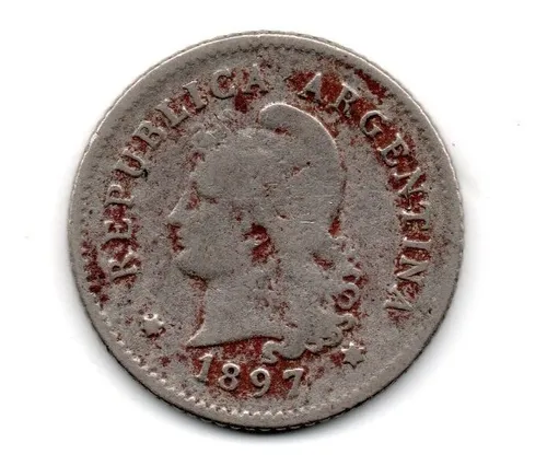 comprar Moneda Argentina 10 Centavos Año 1897 Niquel Muy Lindo