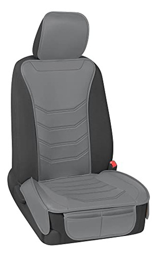 Motor Trend Luxe Cubierta De Asiento Sólido Gris Para Carros