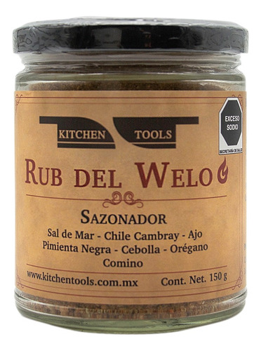 6 Rubs Del Welo, Kitchen Tools Mx, Sazonador Picante