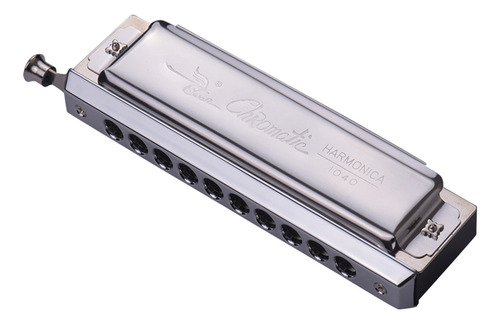 Armónica De Plata C 10, Caja De 40 Exquisitos Orificios Con