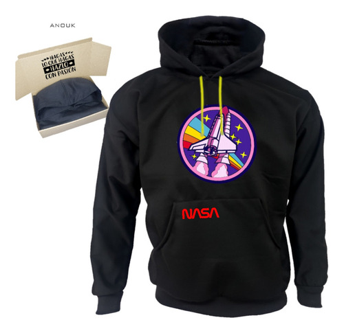 Buzo Hoodie Personalizado Saco La Nasa Logo Unisex Estampado