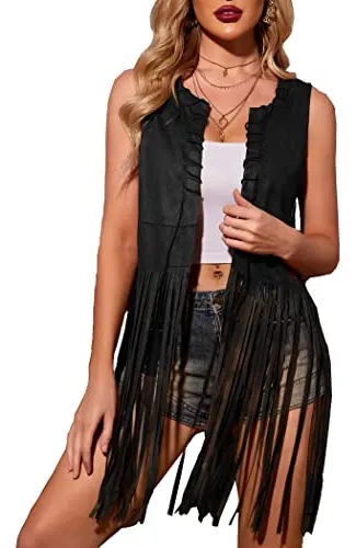 Chaleco flecos hippie sale