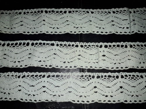 Antigua Puntilla Tejida A Mano Crochet  6cm X 1, 90 Cm Leer