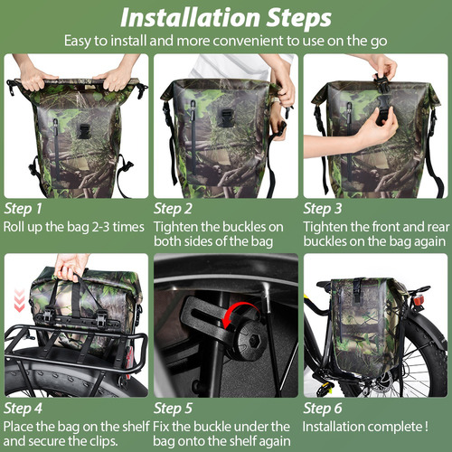 27l Impermeable Bike Pannier Bolsa Para Ciclismo Accesorios