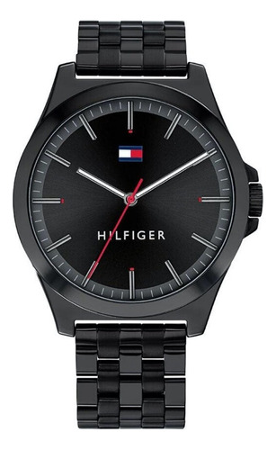 Reloj Tommy Hilfiger Hombre Barclay 1791714 Negro Acero