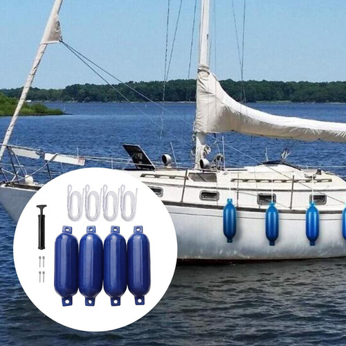 4 Uds. De Parachoques De Guardabarros Para Barcos, Azul