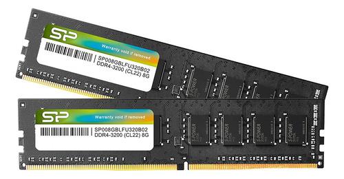 Ddr4 De 16 Gb 2x8 Gb 3200 Mhz Pc4-25600 Cl22 Udimm