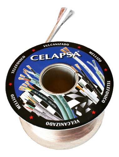 Cable Mellizo Transparente 20awg 100m Ap-20c Celapsa  Mihaba