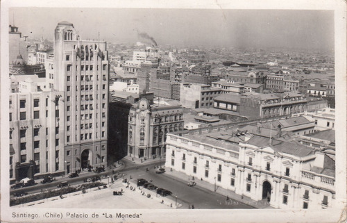 1940 Postal Santiago De Chile Foto Palacio De La Moneda