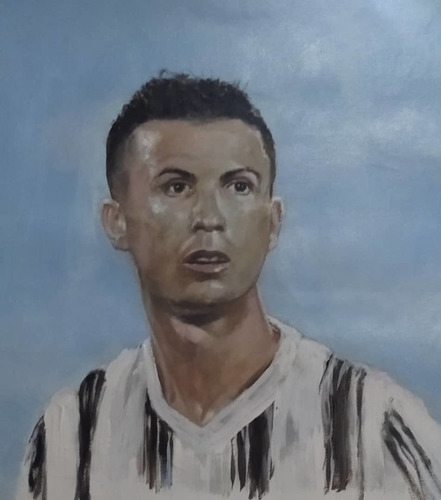 Pintura Cuadro De Cristiano Ronaldo! 