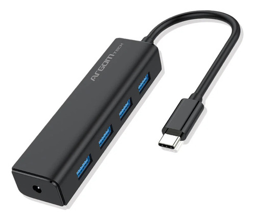 Mini Hub Argomtech De 4 Puertos Usb 3.0 Conexión Usb Tipo-c