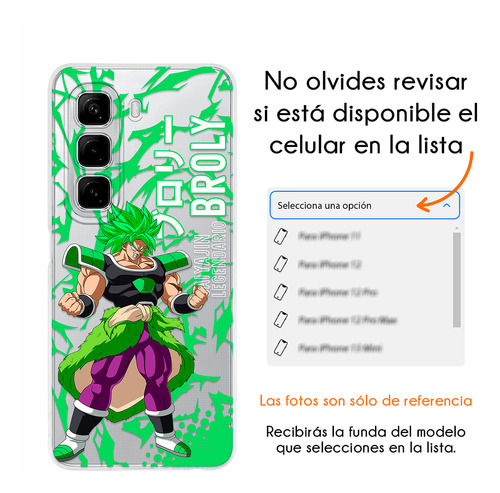 Funda Para Infinix Super Broly Saiyajin Dragon Ball Anime Broly Smart 7