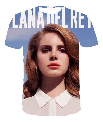 Alm Camiseta De Manga Corta Con Estampado 3d De Lana Del Rey