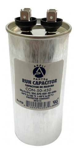 Condensador/ Capacitor De Marcha 50 Mfd 370-450vac Redondo