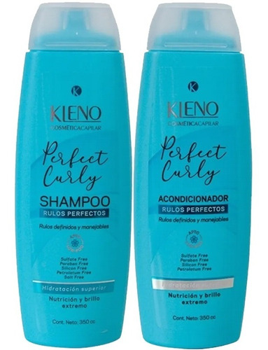 Kit Shampoo + Acondicionador Perfect Curly Kleno Rulos 350ml