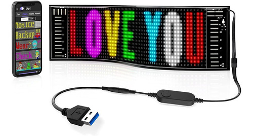 Cartel Led Publicitario Con Desplazamiento - Usb Flexible 5v