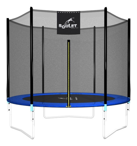 Cama Elástica Eb 2,44 Mts C/red Marca Soulet Color Azul