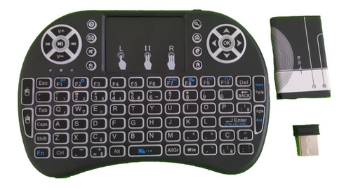 Teclado + Mouse Wireless S/ Fio Smart Tv LG Aoc Samsung Semp