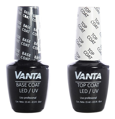 Vanta Kit Base Coat + Top Coat Esmaltes Semipermanentes Uñas