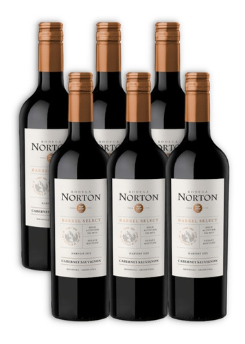 Norton Barrel Select Vino Cabernet Sauvignon Caja X6u 750ml