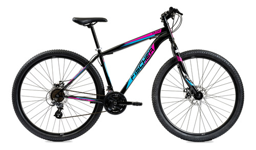 Bicicleta Mountain Olmo Fischer 910 R29 21v Disco Negra/rosa