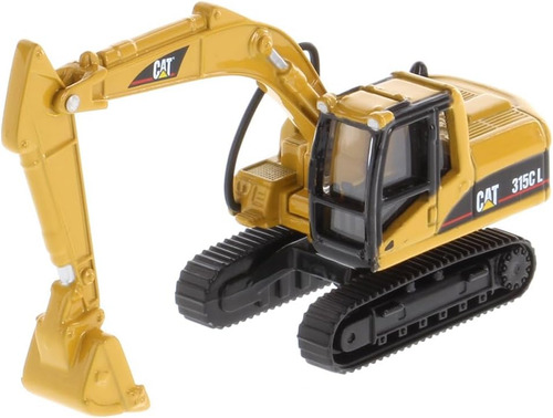 Excavadora miniatura Caterpillar Micro 315d L 1/87, color amarillo