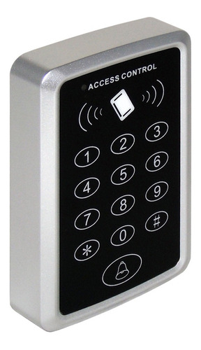Kit J R Control Acceso Con Lector Chapa Eléctrica Tarjetas Color Negro