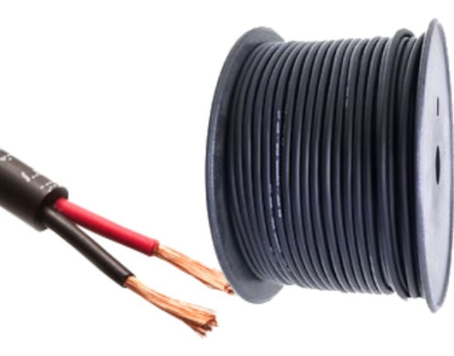 Kit 10mt Cable 2 X Awg18 Ip68 (recubierto Negro Sumergible)