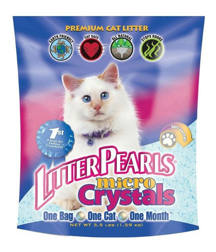 Arena Sanitaria Litter Pearls Microcrystals 3,18 Kg Gatos