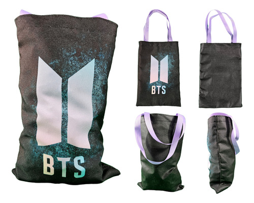 45 Bolsitas Dulceros Personalizados Tematica Bts Kpop Jin Rm Negro Bts Logo