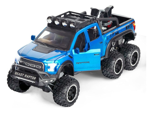 Coche De Juguete De Metal Pequeño 1:28 Ford Raptor F150 Tuni