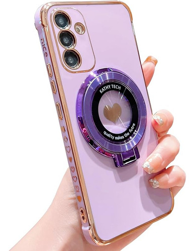 Funda Para Samsung A15 Magnetica Purpura